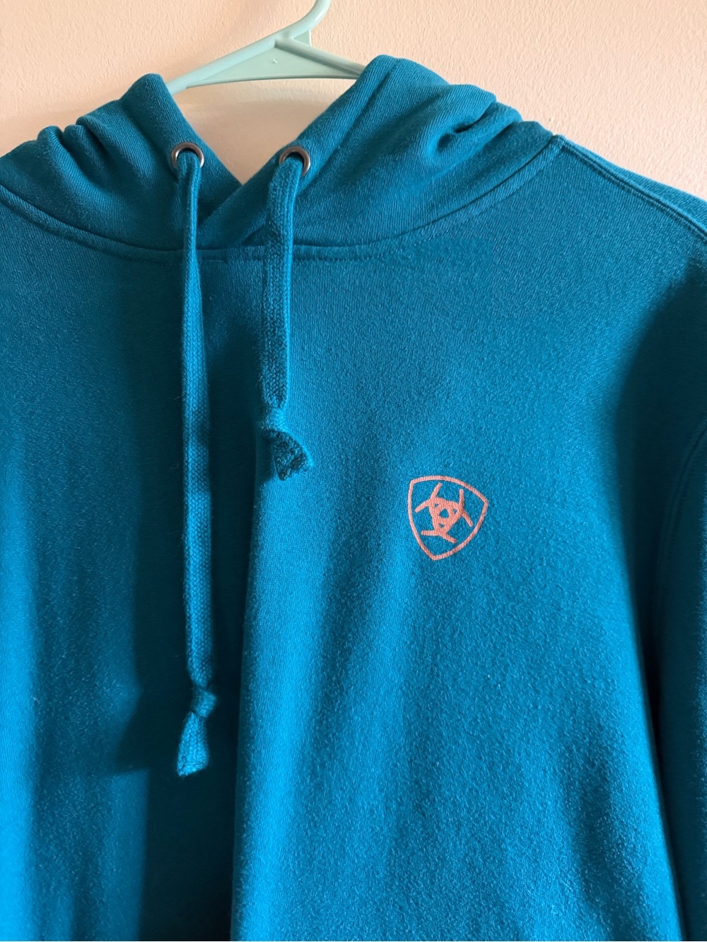 Women’s Teal Hooded Sweatshirt - Teal XL - Picture 5 of 14